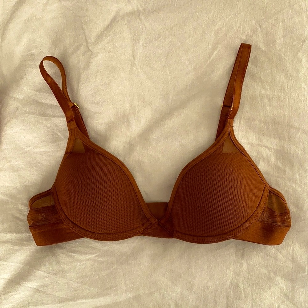 Pepper Mesh All You Bra in Cocoa